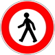 No pedestrians - Proibido trânsito de pedestres